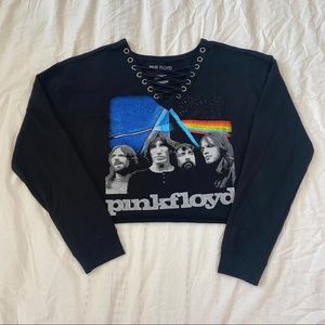 Pink Floyd crop top sweater